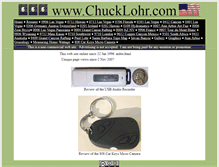 Tablet Screenshot of chucklohr.com
